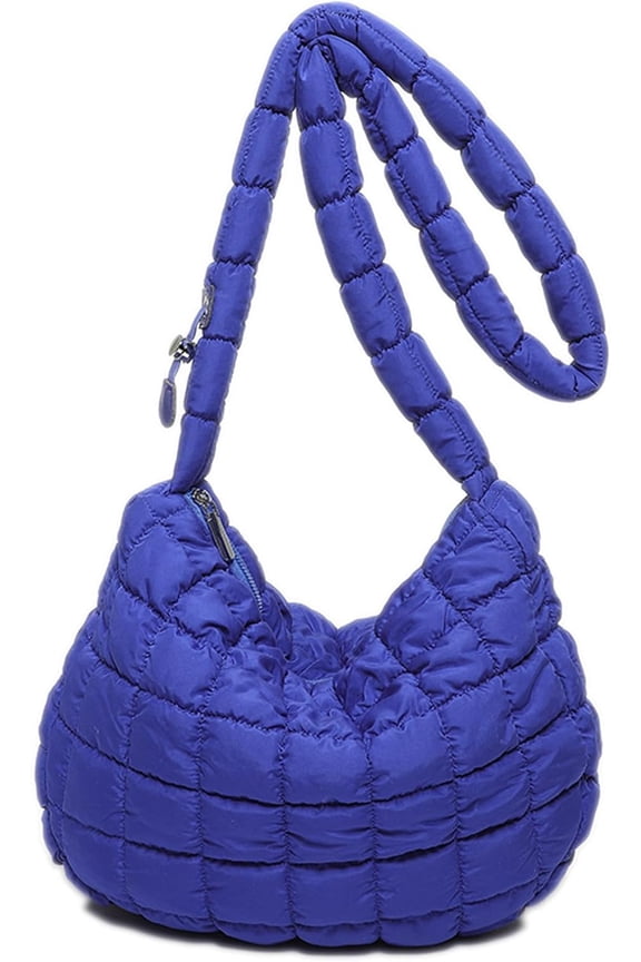 Micmores Puffer Tote Bag Quilte Crossbody Bags for Women, Large shoulder purse Nylon Puffy Tote Bag Quilte Padding hobo bags