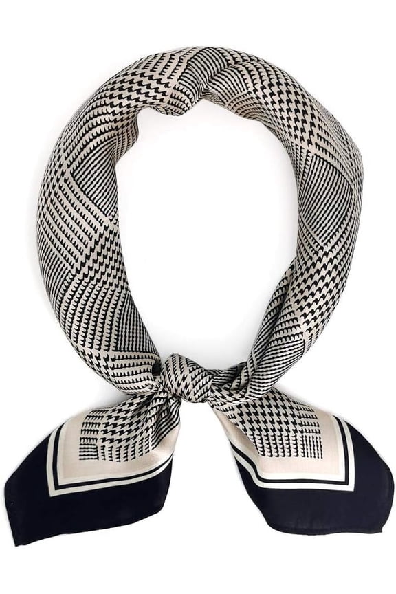 Mulberry Silk Scarfs Women Small Square Scarf 21" x 21" Breathable Lightweight Neckerchief Headscarf