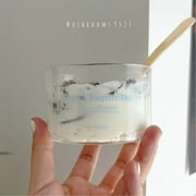 CHUNTIAN Mushrooms 9527 Korean Style Simple Yogurt Glass Niche Milk Blue French Coffee Espresso Cups Pudding Ice Cream Cups