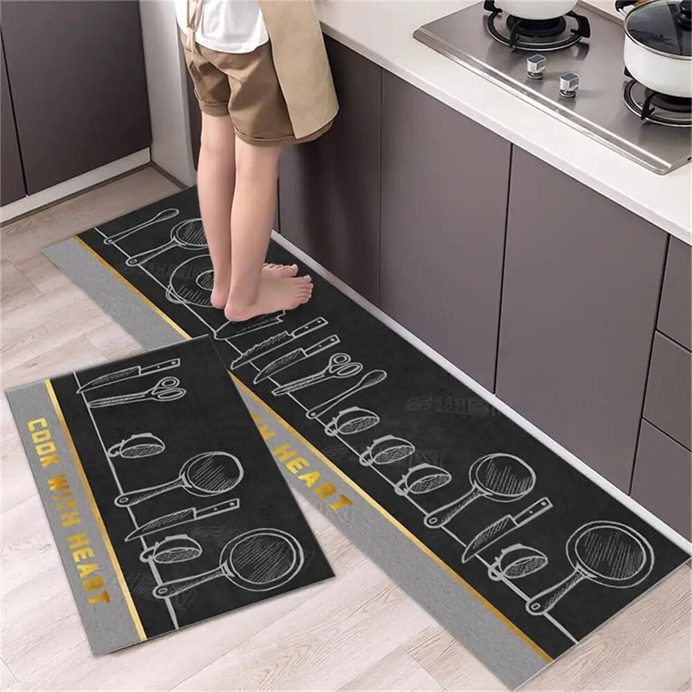 CHUNTIAN Nonslip Kitchen Carpets for Living Room Long Area Rug Kitchen