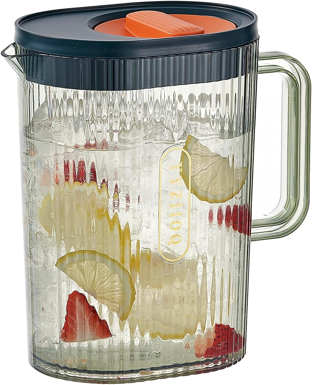 CHUNTIAN Pitcher (67 oz/2000ML,Fridge Door Plastic Pitcher with Lid