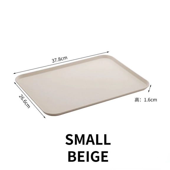 CHUNTIAN Rectangular Plastic Tray Hotel Restaurant Large Serving Trays Tea Water Dish Home Breakfast Bread Pan Coffee Table Organizer