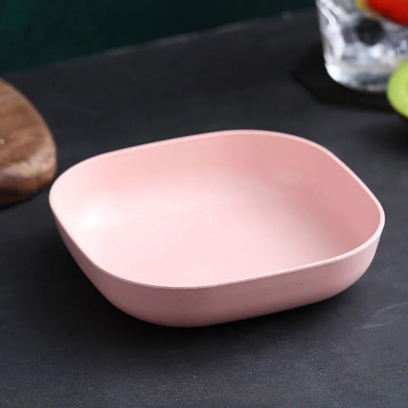 CHUNTIAN Reusable Plastic Plate Tray Fruit Dessert Plate Home Side Dish Vegetable Salad Plate Pastry Storage Bowl Cutlery Set