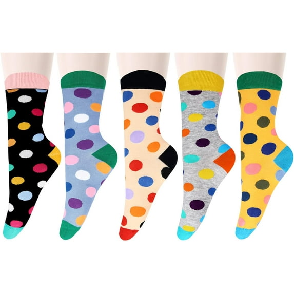 CHUNTIAN Sox Womens Funny Crew Socks Girls Cute Novelty Animal Flower Patterned Socks Funky Cotton Dress Mid-calf Sock Gifts