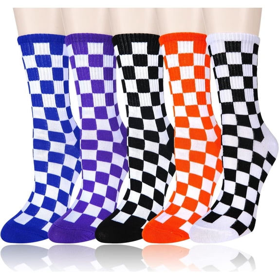 PTSPLLMY Sox Womens Funny Crew Socks Girls Cute Novelty Animal Flower Patterned Socks Funky Cotton Dress Mid-calf Sock Gifts