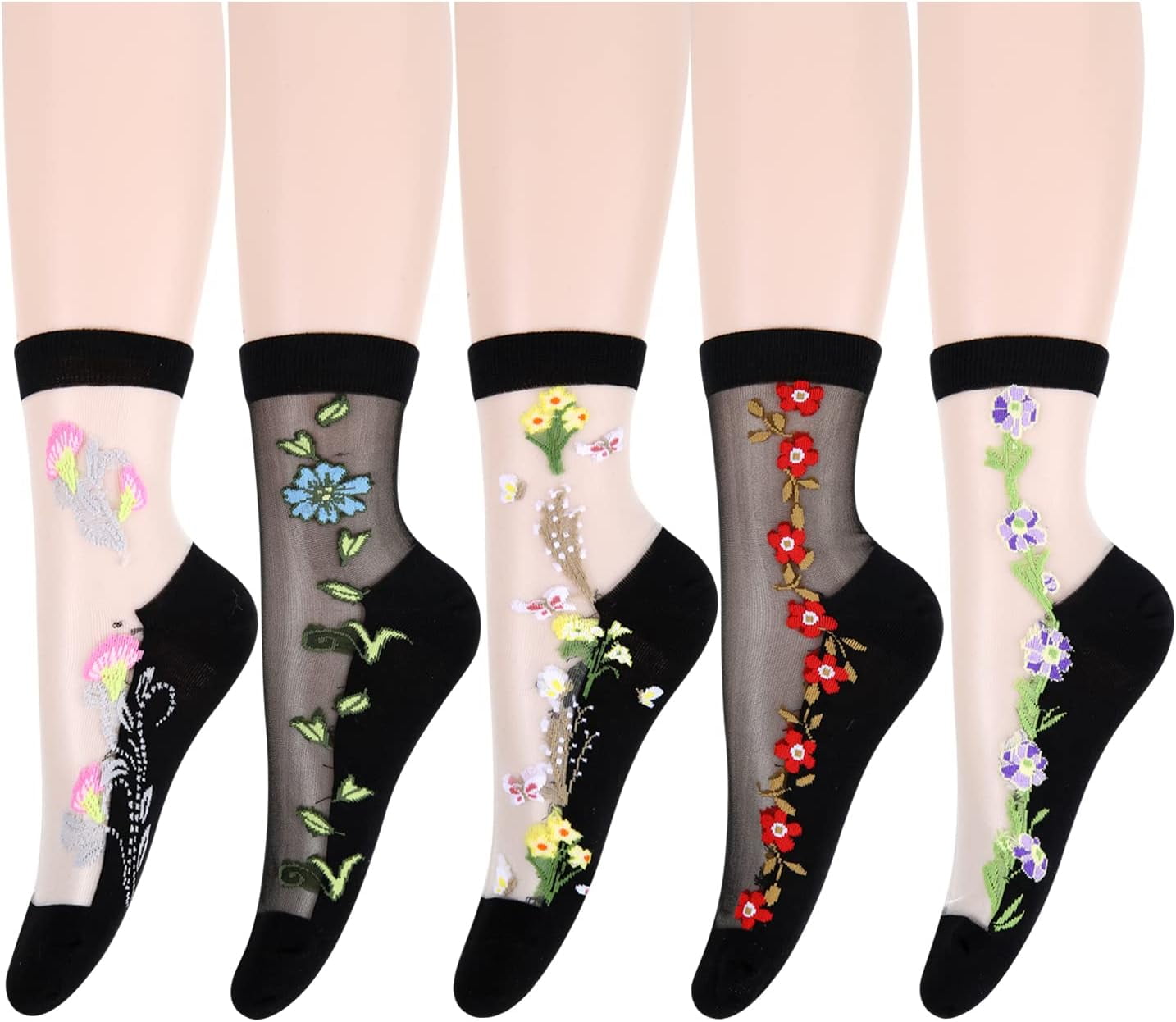 Mixed See Through Sock main image 1