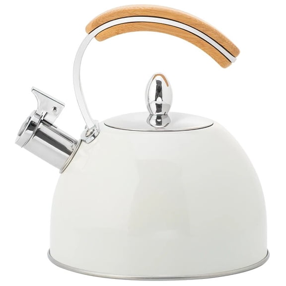 CHUNTIAN Stainless Steel Water Kettle Wooden Handle Hemispherical Blue 3L Whistle Pot Induction Cooker Household Kitchen Supplies