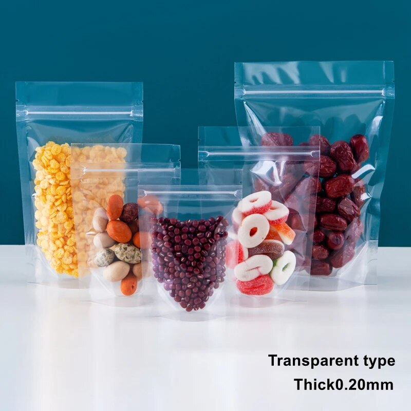 CHUNTIAN StoBag Transparent Frosted Food Packaging Ziplock Bag Clear