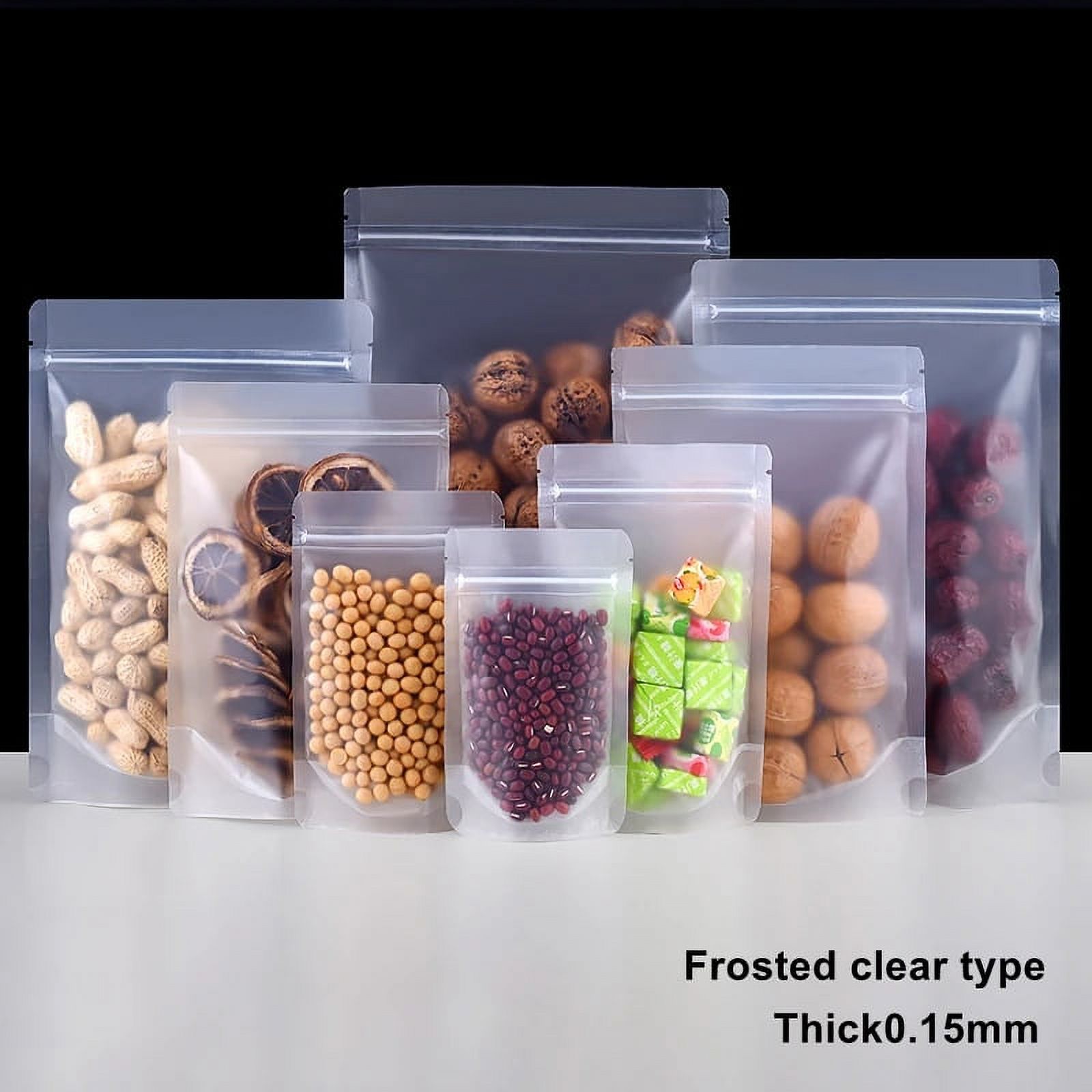 CHUNTIAN StoBag Transparent Frosted Food Packaging Ziplock Bag Clear