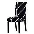 thumbnail image 1 of CHUNTIAN Stretch Black And White Chair Cover Universal Size Elastic Chair Covers Slipcovers Removable Dining Seat Covers Banquet Hotel, 1 of 6