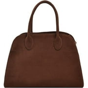 CHUNTIAN Suede Tote Bag for Women Casual Work Tote Top-handle Satchel Bag Suede Leather Hobo Bag Vintage Crossbody Shoulder Bag