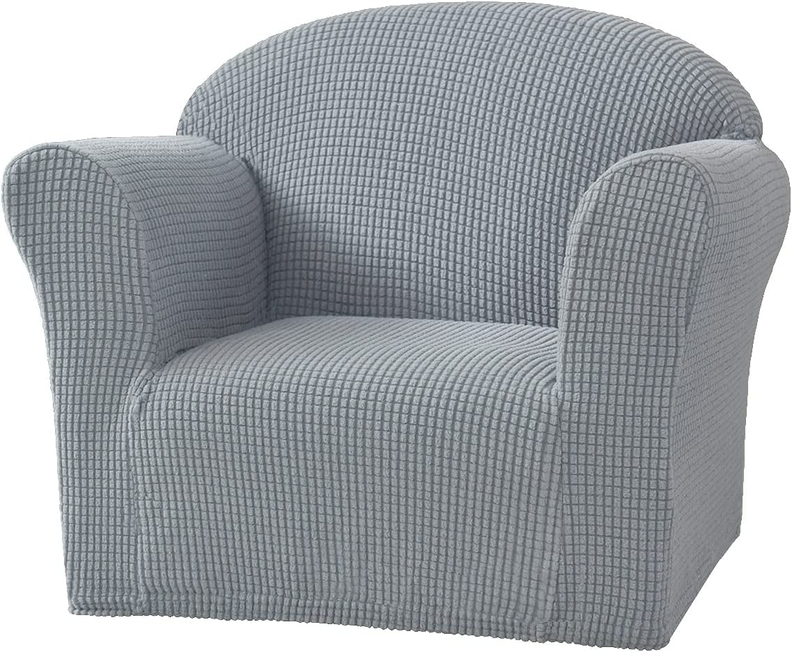 CHUNTIAN Toddler Chair Covers Kids Arm Chair Covers Stretch Kids Armchair Covers Jacquard Toddler Couch Cover Soft Mini Sofa Covers for Kids Fold Out Sofa Home Protection Cover,11