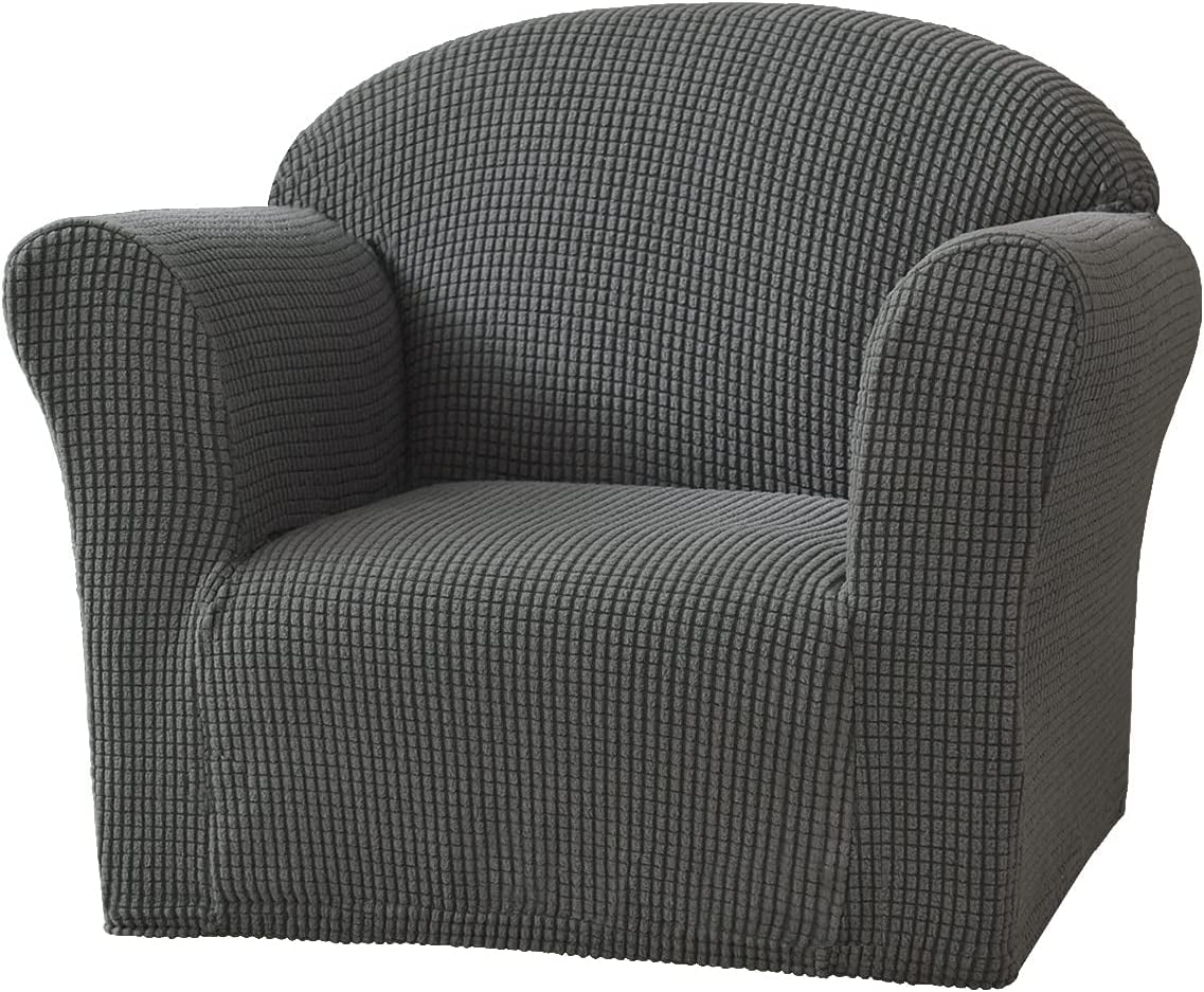 CHUNTIAN Toddler Chair Covers Kids Arm Chair Covers Stretch Kids Armchair Covers Jacquard Toddler Couch Cover Soft Mini Sofa Covers for Kids Fold Out Sofa Home Protection Cover,11