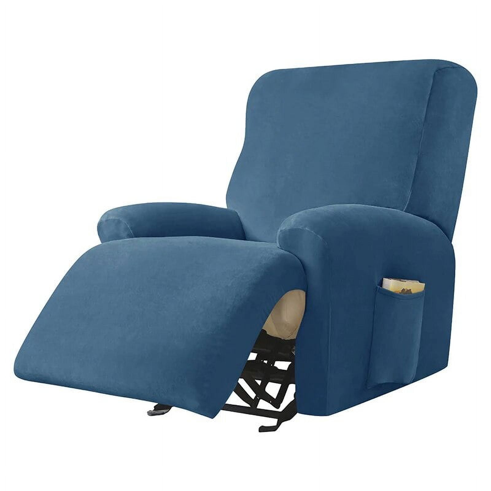 CHUNTIAN Velvet Recliner Sofa Cover Elastic Armchair Chair Covers Lazy Boy Relax Reclining Sofa Seat Cover For Living Room 1/2/3/4 Seats