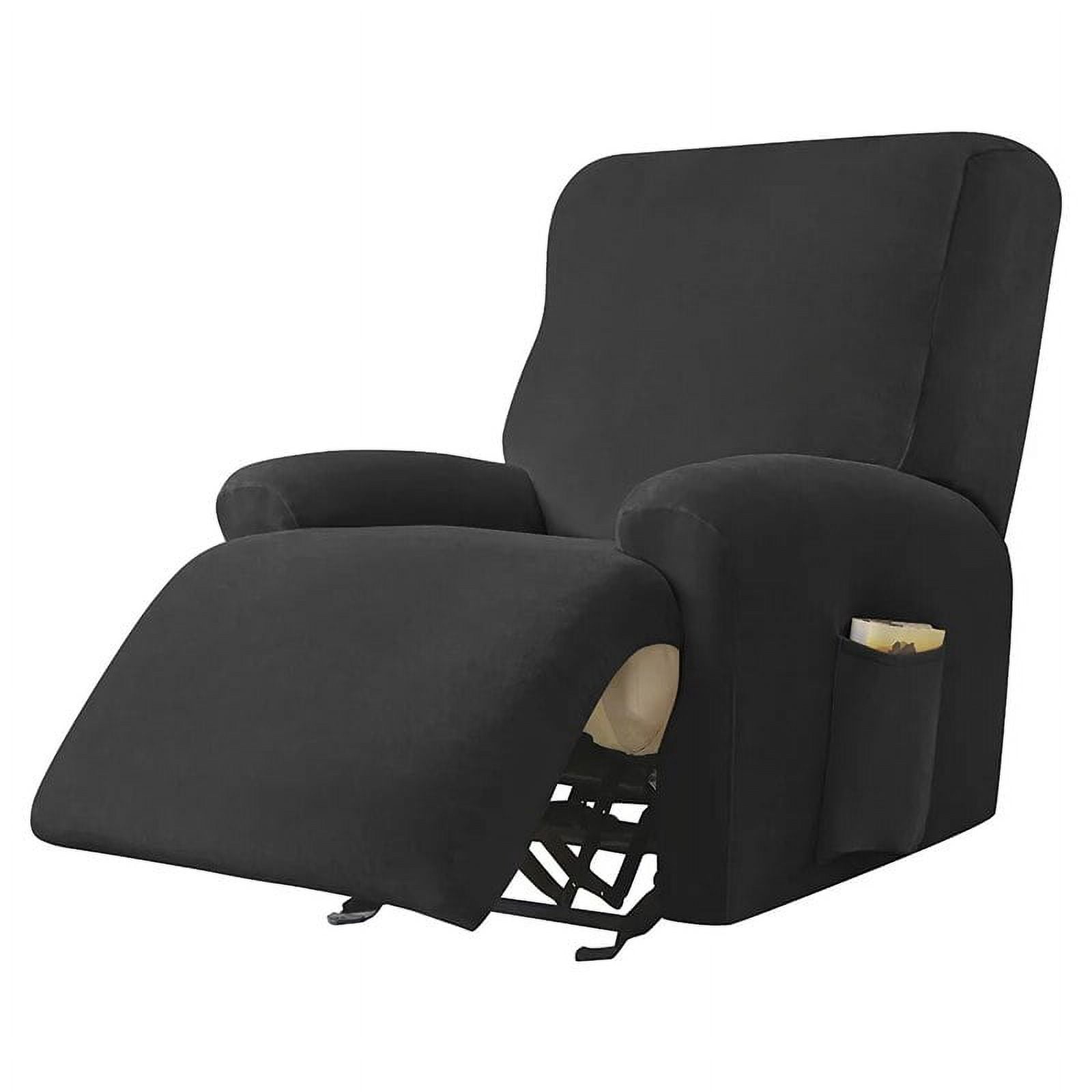 CHUNTIAN Velvet Recliner Sofa Cover Elastic Armchair Chair Covers Lazy Boy Relax Reclining Sofa Seat Cover For Living Room 1/2/3/4 Seats