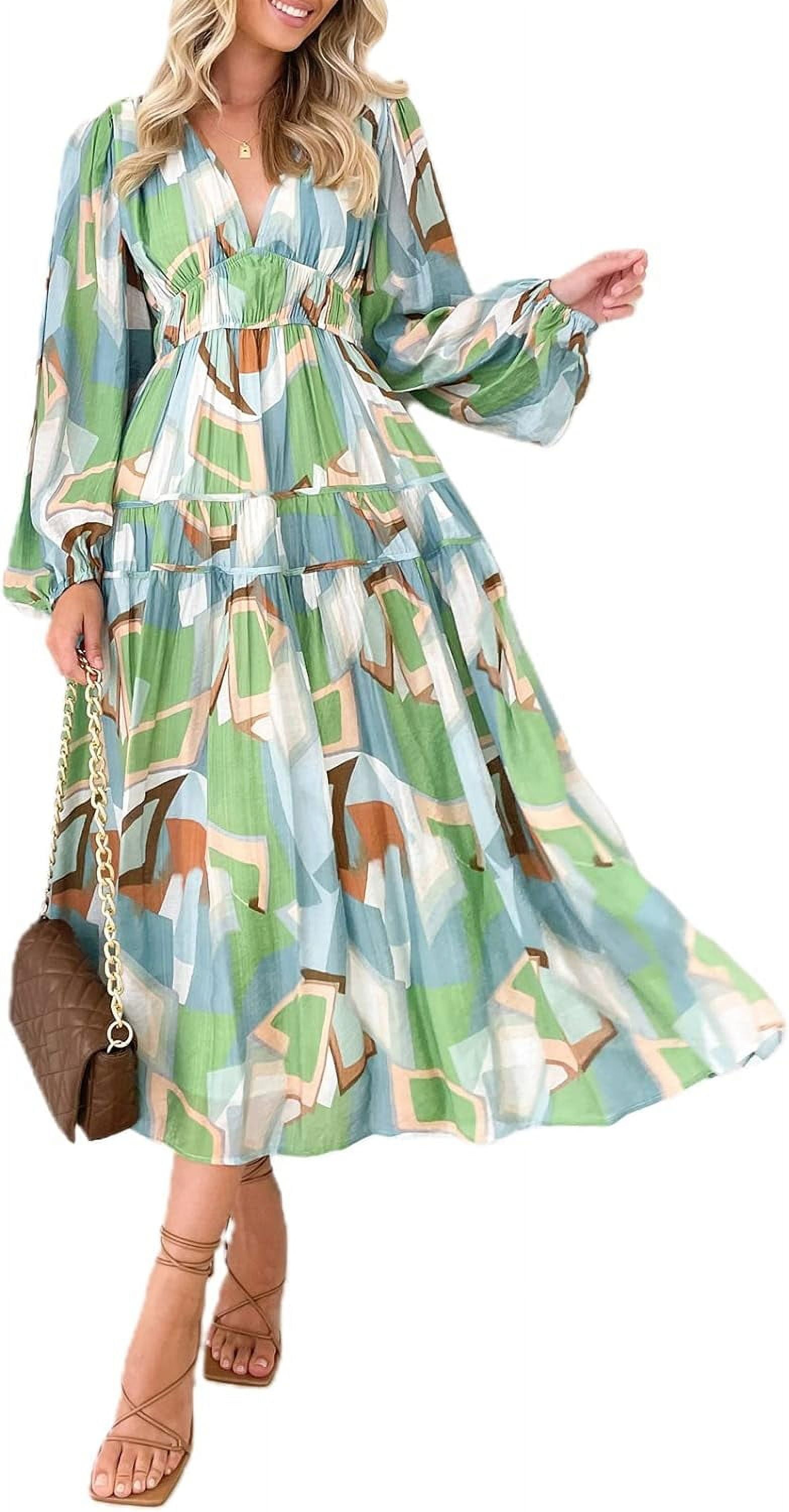 Long Sleeve Boho Dress