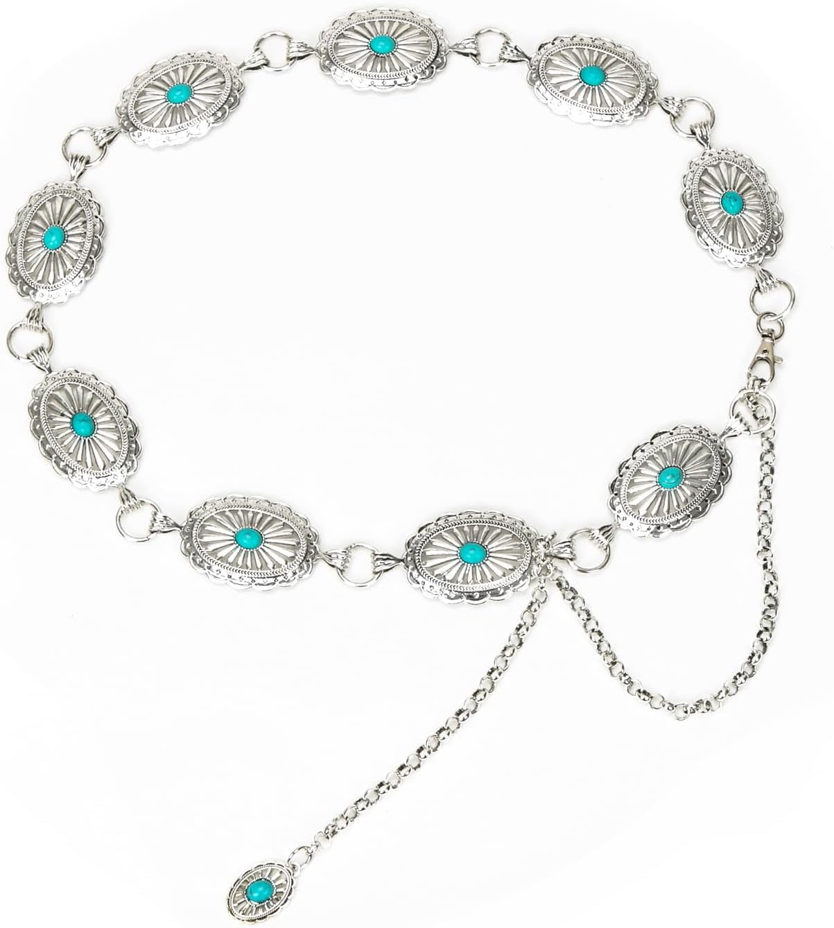 ladies dress waist chain belt