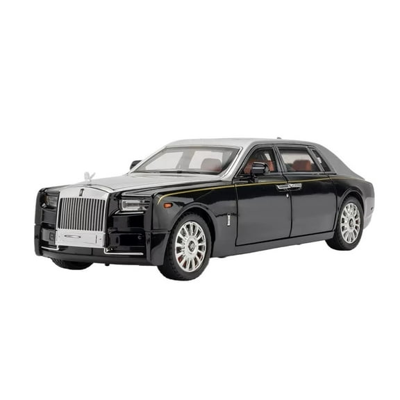 CHUNYAN 1:18 Rolls-Royce Phantom Car Model, Alloy Pullback Toy Sound-Optical Cast Car Model Toy