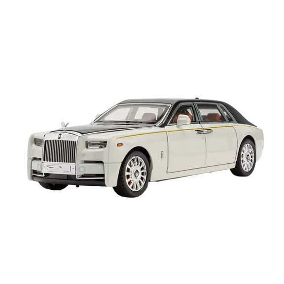CHUNYAN 1:18 Rolls-Royce Phantom Car Model, Alloy Pullback Toy Sound-Optical Cast Car Model Toy