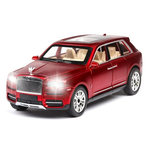 CHUNYAN 1/24 Rolls-Royce Cullinan Model Car, Alloy Die Casting Collectible Pull Back Toy Car with Sound and Light for Kids Boy Girl Birthday Gift