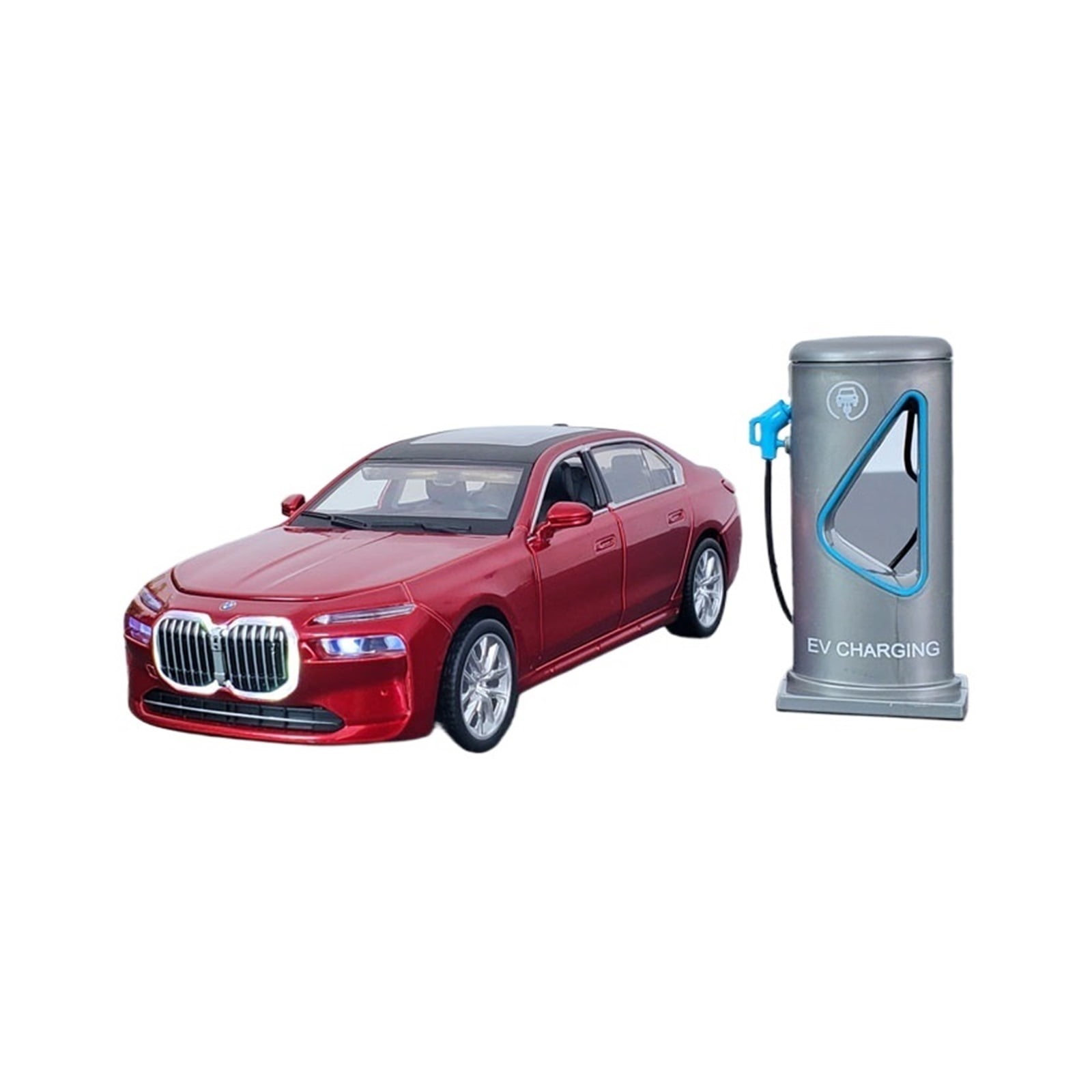 CHUNYAN 1:32 BMW I7 G70 M70L Alloy Miniature Car Diecast Metal Scale Car Model Sound&Light Collection Children Toy Car Vehicle Gifts