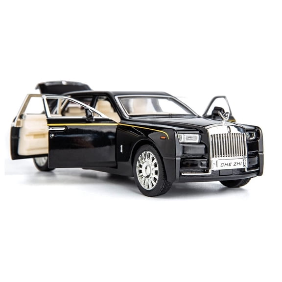 CHUNYAN 1/32 Rolls-Royce Phantom alloy car model, with sound and light, rear wheel rebound, holiday gift