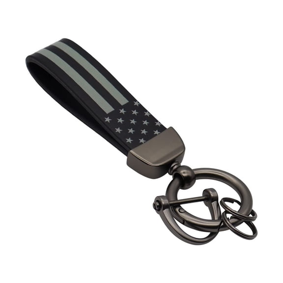 CHUNYAN Advanced Car Key Chain Simple National Flag Metal Key Chain