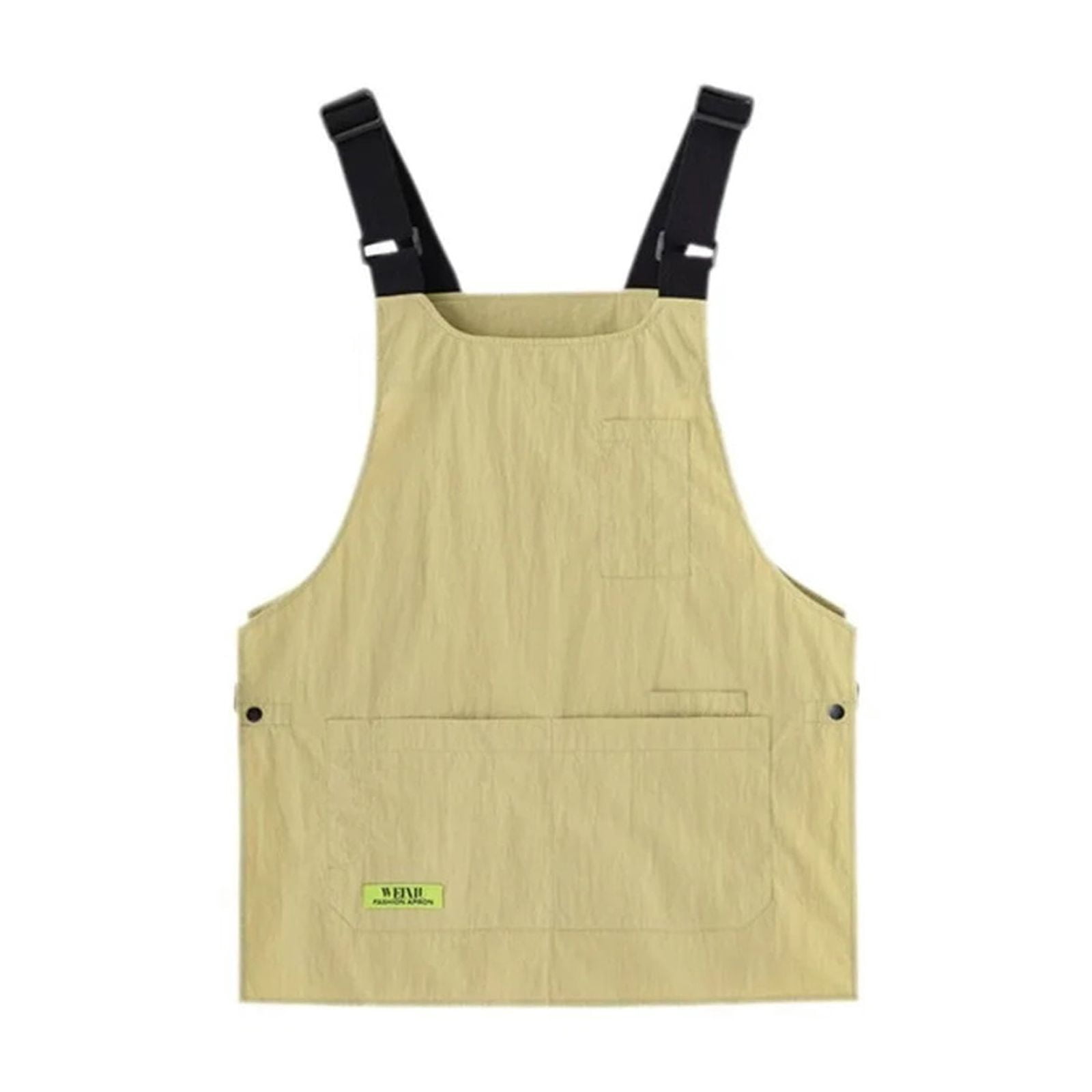 CHUNYAN Japanese Style Vest Apron Adjustable Widened Shoulder Straps Resistant Dirt Apron Waterproof Fashion Cooking Apron Female