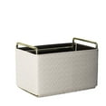 thumbnail image 1 of CHUNYAN Leather Storage Basket, Storage Box for Living Room, Desktop, Jewelry, Home Decoration, Luxury, 1 of 6
