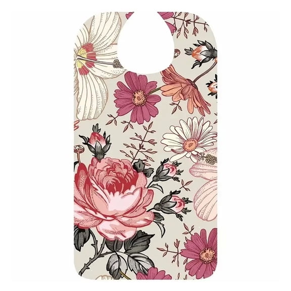 CHUNYAN New Waterproof Adult Bibs for Eating Washable Apron Reusable Clothing Protector with Crumb Catcher For Elderly Men Women Senior