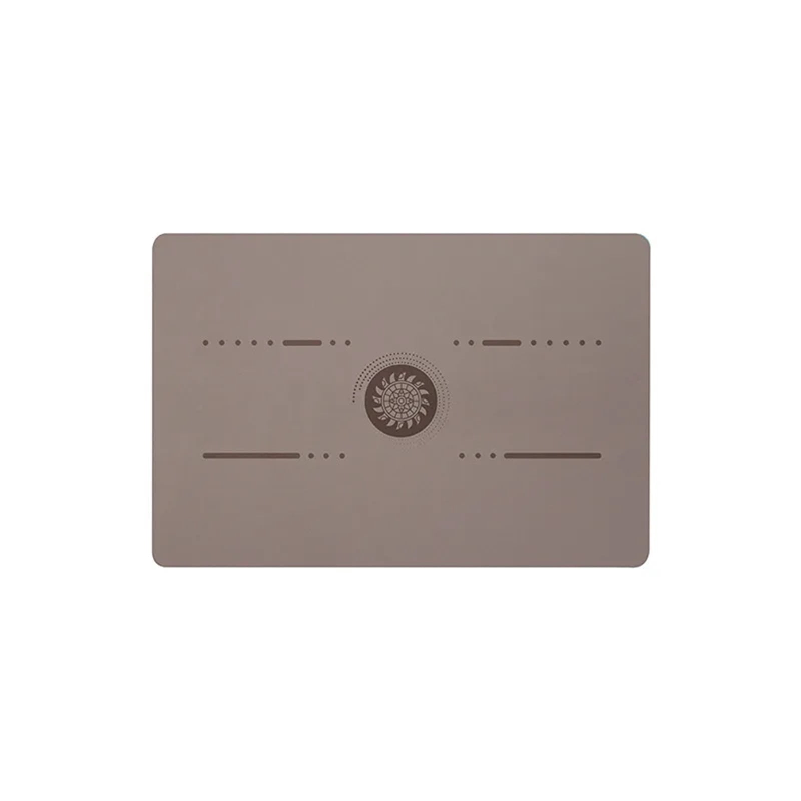 CHUNYAN Pu Natural Rubber Yoga Mat Flat Support Portable Mini Yoga Pad Anti-Slip Knee Cushion Meditation Head Upside Sport Exercise Mat