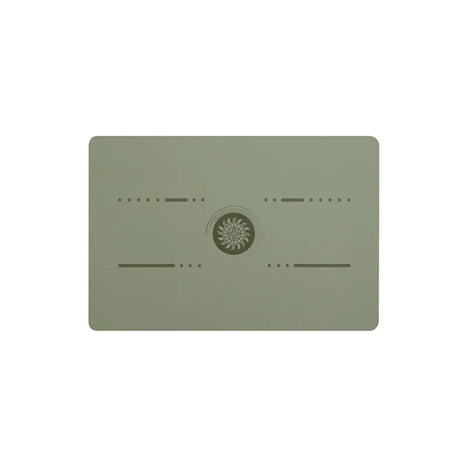 CHUNYAN Pu Natural Rubber Yoga Mat Flat Support Portable Mini Yoga Pad Anti-Slip Knee Cushion Meditation Head Upside Sport Exercise Mat