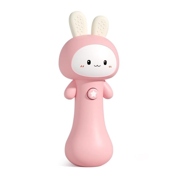 CHUNYAN Rabbit hand-rock toys - children's toys with light and music, soothing children's toys