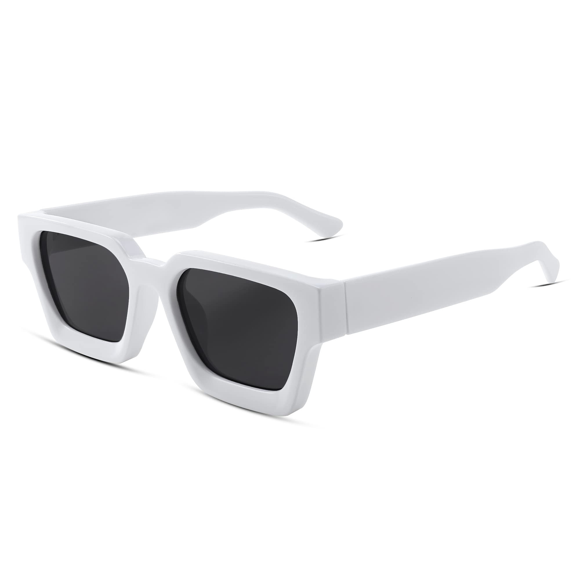 CHUNYAN Retro 90s Square Sunglasses for Women Men Trendy  display picture 1
