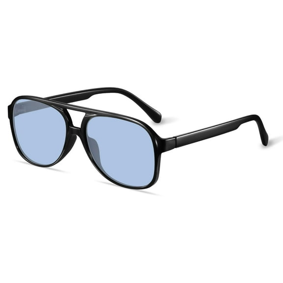 CHUNYAN Retro Aviator Sunglasses for Womens Mens Large Frame Classic 70s Vintage Sunglasses Aviators