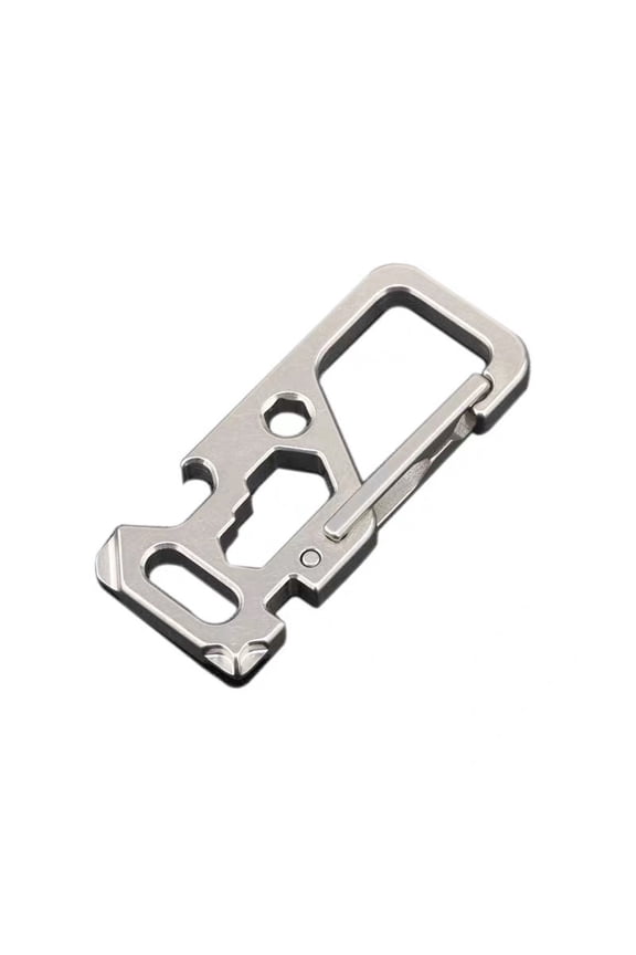 Titanium Carabiner Clip,Carabiner for Keys,Multifunctional EDC Heavy Duty, Keychain with Keyring,Backpack Accessory,Cool Gadget for Daily Use