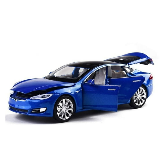 CHUNYAN Toy Car Model S Alloy Model Cars Pull Back Vehicles 1/32 Scale Car Toys for Toddlers Kids (Blue)
