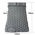 thumbnail image 1 of CHUNYAN Ultra-light self-inflatable double mattress Thickened sleeping mattress Spliced inflatable bed Beach Picnic Travel Camping tent air mattress, 1 of 6