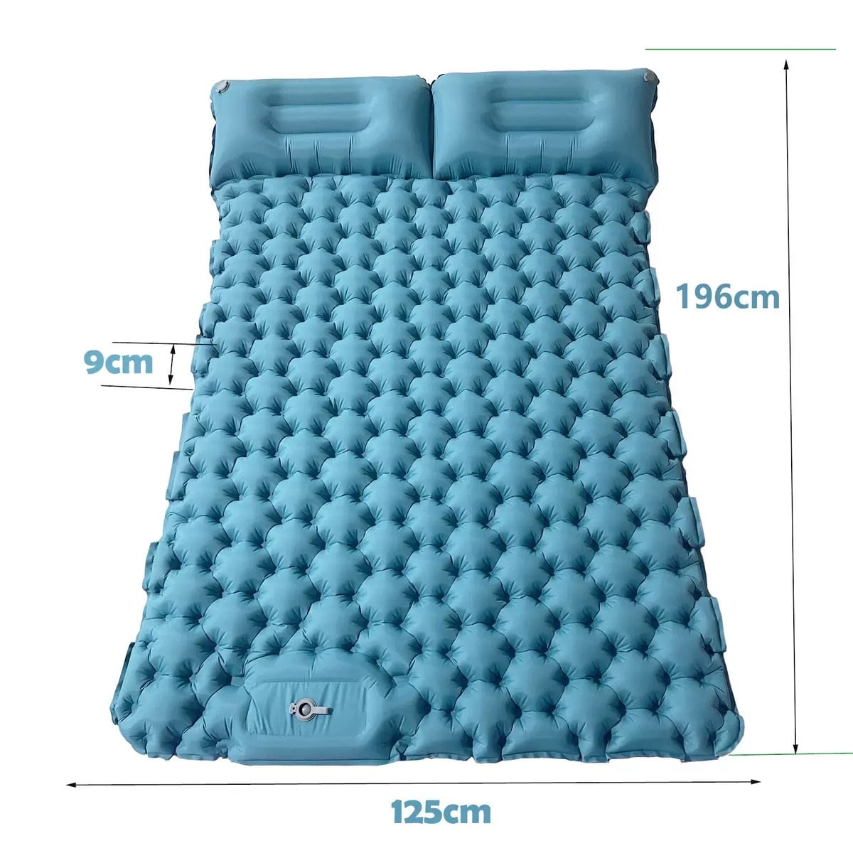 CHUNYAN Ultra-light self-inflatable double mattress Thickened sleeping mattress Spliced inflatable bed Beach Picnic Travel Camping tent air mattress