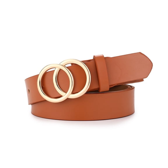 CHUNYAN Women's belt, alloy belt buckle, PU leather material, fashionable, simple and versatile accessory