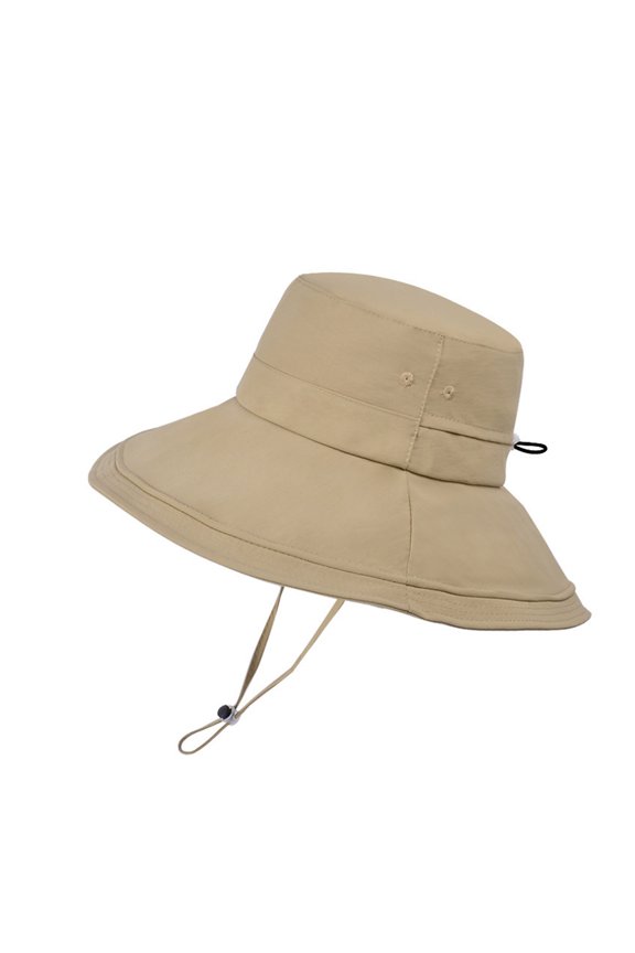Women's large-brimmed sun hat Sun protection hat Fisherman's hat Sun hat Waterproof and breathable with ponytail hole