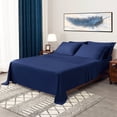 thumbnail image 1 of CHUNYI 1600 Thread Count Cotton Blend Sheet Set (CaliforniaKing, Navy Blue), 1 of 6