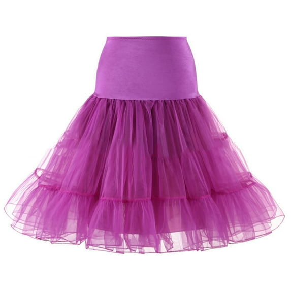 CHUOU Adult A-line Tulle Skirt Bridesmaid Petticoat Tutu for Women