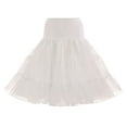 thumbnail image 1 of CHUOU Adult A-line Tulle Skirt Bridesmaid Petticoat Tutu for Women, 1 of 2