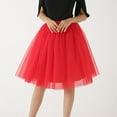 thumbnail image 1 of CHUOU Adult A-line Tulle Skirt Bridesmaid Petticoat Tutu for Women, 1 of 5
