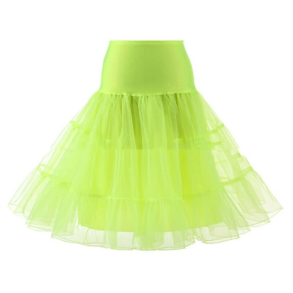 CHUOU Adult A-line Tulle Skirt Bridesmaid Petticoat Tutu for Women
