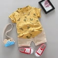 thumbnail image 1 of CHUOU Baby Tops+Pants Dinosaur T-shirt Outfits Toddler Cartoon Set Kids Boys Boys Outfits&Set, 1 of 2