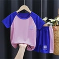 thumbnail image 1 of CHUOU Boys 2PCS Quick Dry Short-sleeve T-shirt with Shorts Sport Summer Outfits Sets ,7-8 Years, 1 of 3