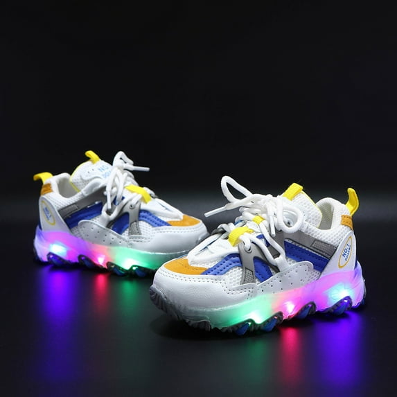 CHUOU Boys Baby Luminous Children Sport Light Led Shoes Kids Bling Girls Baby Shoes
