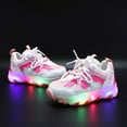 thumbnail image 1 of CHUOU Boys Baby Luminous Children Sport Light Led Shoes Kids Bling Girls Baby Shoes, 1 of 5